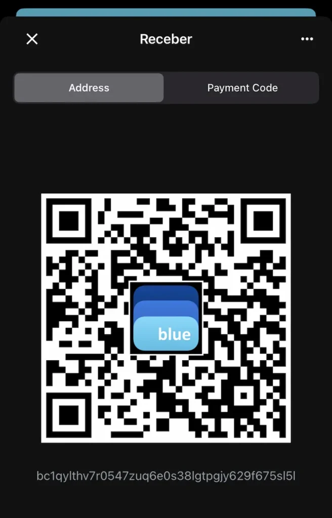 Receber bitcoin na blue wallet