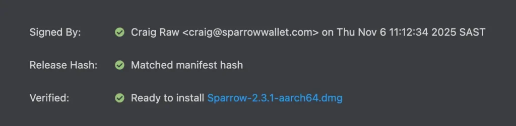 Verificação de assinatura
