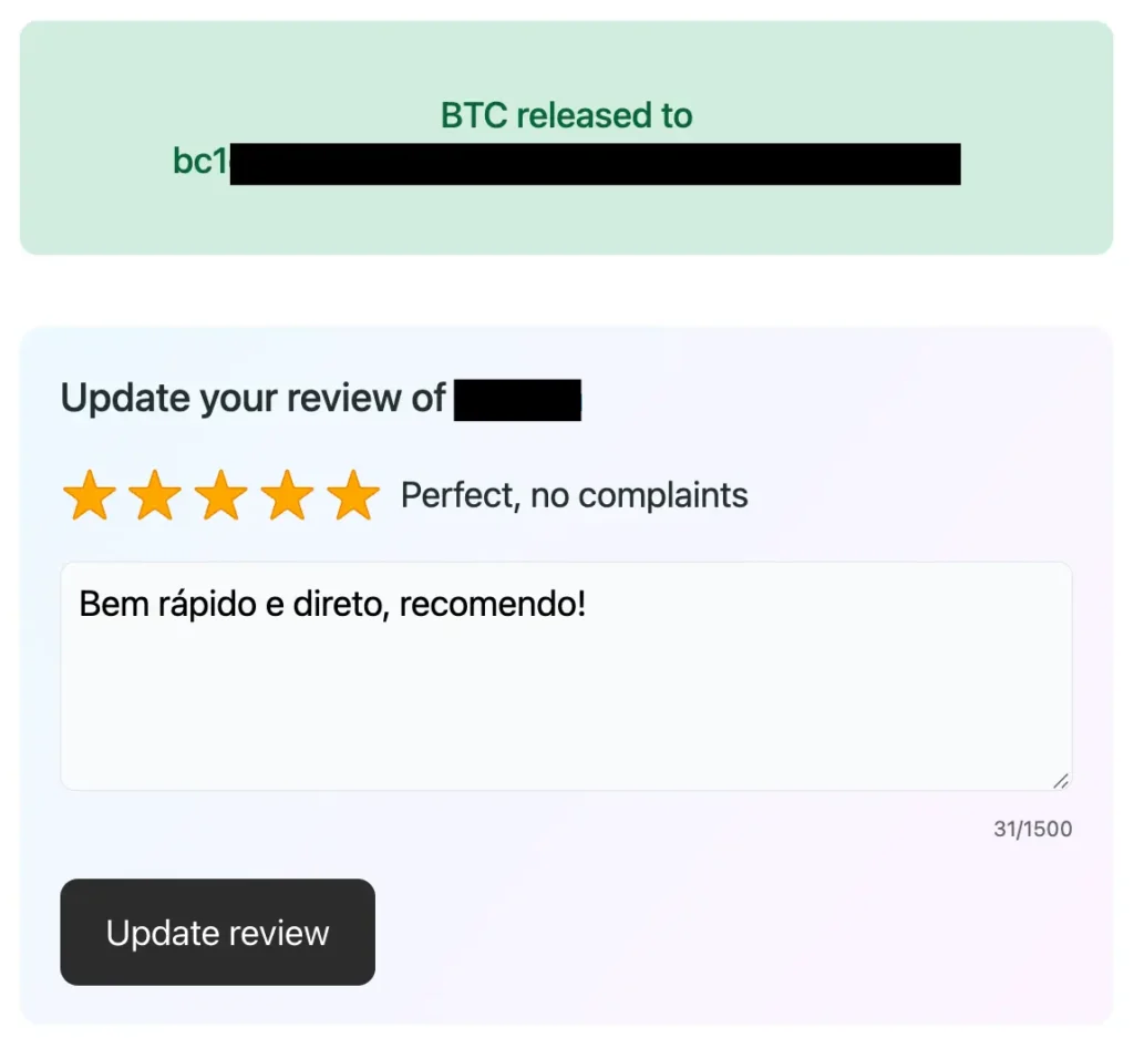 Avaliação após o trade