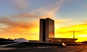 Brasília no pôr do sol